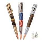 Psi Woodworking Pkcpbapak 30 Caliber Bolt Action Bullet Cartridge Ballpoint Pen. Fixed Price $64.63.