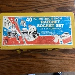 Vintage Royal Tools 40 Pc Ratchet & Socket Set Sae - Metric No 275 Taiwan 80. Fixed Price $50.00.