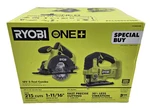 Ryobi One 18V 2-TOOL Kit 5-1/2" Circular Saw PCL500B + Jig PCL525 Bare Tools. Fixed Price $114.99.