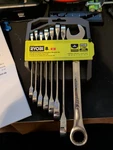 Ryobi Ratcheting Combination Wrench Set 8 Piece (sae). Fixed Price $30.00.