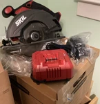 Skil Pwrcore 20V 6-1/2" Circular Saw Kit Lithium-ion Battery & Charger. Fixed Price $75.00.