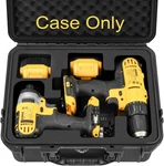 Case For Cordless Drill/impact Driver Set - Waterproof Hard Tool Box Dewalt. Fixed Price $42.63.