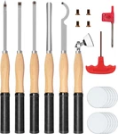 Carbide Tipped Wood Lathe Turning Tools Set With Bowl Sander, Rougher. Fixed Price $190.99.