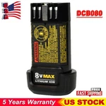 3.0AH 8V Lithium Ion Battery For Dewalt DCB080 DCF680N1 DW4390 DCF680N2 DCF680G2. Fixed Price $15.90.