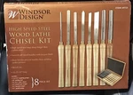 Windsor Design 8PC High Speed Steel Lathe Chisel Kit W/wood Case #69723. Fixed Price $46.75.