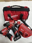 Milwaukee M12 Fuel 3497-22 Hammer Drill Impact Driver Batteries Charger Bag. Fixed Price $213.99.