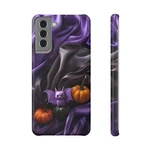 Gothic Bats Pumpkins Slim Snap Case Samsung S21 Purple And Black. Fixed Price $32.00.