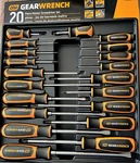 Gearwrench 80066H - 20 Piece Phillips/slotted/torx Dual Material Screwdriver Set. Fixed Price $65.99.