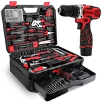 276-PIECE Set Kit With 12V Cordless Power Drill Driver Toolbox. Fixed Price $130.26.