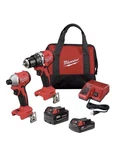 Milwaukee 3693-22CX M18 Brushless 2-TOOL Kit, Hammer Drill/impact Driver. Fixed Price $235.00.