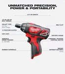 MILWAUKEEM12 12V Lithium-ion Cordless 1/4 In. Hex Screwdriver (tool-only). Fixed Price $69.25.