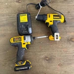 Dewalt 12V Cordless Drill DCD710 Impact DCF815 2-TOOL Kit Charger Batteries. Fixed Price $124.99.