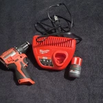 Milwaukee M12 Brushless Cordless Drill/driver Set Redlithium Battery Charger. Fixed Price $160.00.