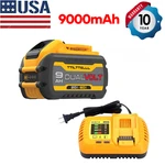 Us 9.0/12.0AH Li-ion Battery/charger Kit For Dewalt 20V/60V Max Flexvolt DCB606. Fixed Price $105.99.