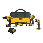 Dewalt DCK444C2 20V Max Cordless 4-TOOL Combo Kit. Fixed Price $199.00.