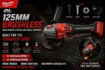Milwaukee 125MM Brushless Cordless Angle Grinder Cutting Polishing Tool. Fixed Price $95.65.