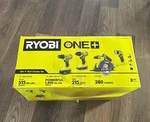Ryobi ONE+18V Cordless 4-TOOL Combo Kit. Fixed Price $119.99.