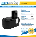 18V 2AH Nicd Battery For Hitachi EB1824L EB18B EB1830HL EB1826HL. Fixed Price $36.45.