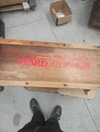 Vintage Montgomery Ward Mechanic Creeper 15 X 36 Head Rest Wood W/metal Casters. Fixed Price $42.00.