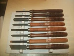 8 Craftsman 7 High Speed Steel & Unmarked Wood Turning Chisels 14-15" Long Usa. Fixed Price $54.99.