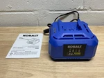 New From Kit Kobalt 24V Lithium Ion Battery Charger Kch 2401-03. Fixed Price $29.00.