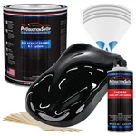 Productionshop High Gloss Super Jet Black Acrylic Enamel Gallon Kit, Auto Paint. Fixed Price $99.99.