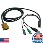 Tripp Lite 6FT Kvm Switch USB/PS2 Combo Cable For B020-U08/U16 And B022-U16. Fixed Price $46.39.