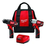 Milwaukee 2494-22B M12 12V 2-TOOL Drill Driver And Impact Combo Kit. Fixed Price $129.00.