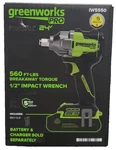 Greenworks 24V 1/2" Cordless Impact Wrench, 4.0AH New Free Ship (IW5550). Fixed Price $104.99.