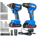Acdelco Power Tool Combo Kit With 2 Batteries Cordless Drill Impact Driver. Fixed Price $129.99.