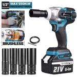 1/2" 550N.M Cordless Brushless Impact Wrench 21V Also Fit Makita Battery DTW285Z. Fixed Price $49.99.