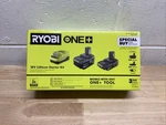Ryobi 18V Lithium-ion Starter Kit (4AH + 2AH Charger) PSK106SB New & Sealed. Fixed Price $83.00.