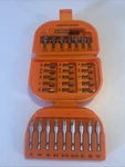 Black & Decker 31 Pc Screwdriver Bit Set In Orange Hard Plastic Case, 71-962. Fixed Price $14.95.