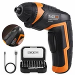 Cordless Screwdriver, Tacklife SDP50DC Electric Rechargeable 3.6V 20. Fixed Price $19.99.