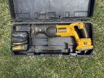 Dewalt Reciprocating Saw Cordless 18V W/20VMAX Adapter, Charger + Battery & Case. Fixed Price $75.00.