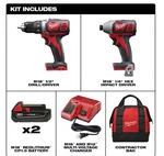 Milwaukee 2691-22 M18 Drill Impact Combo Kit New Sealed W/ Batteries. Fixed Price $173.90.