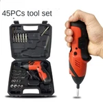 4.8V With Led Rechargeable Electric Hand Drill 45 Piece Set Screwdriver. Fixed Price $59.99.
