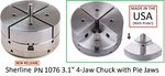 Sherline Pn 1076C-PIE 3.1 4-JAW Chuck With Jaws. Fixed Price $401.98.