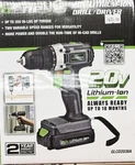 Genesis 20V Li-ion Drill/driver GLCD2038A W/battery, Charger & Led Work Light. Fixed Price $60.00.