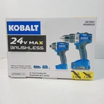Kobalt Klc 2024A-03 24V Max Drill/driver Tool Combo Kit 0672827 New. Fixed Price $130.91.