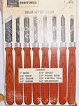 "new" Sears Craftsman Professional Wood Turning Chisel Set 8, #9 2859,. Fixed Price $124.65.