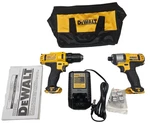 DCK211S2WW 12V Max 1/4" Drill Impact Driver Kit No Batteries!! Dewalt DCD710. Fixed Price $152.31.