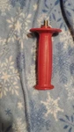 Red Plastic Side Handle Replacement For Angle Grinder Power Tool Accessory. Fixed Price $8.00.