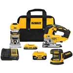 Dewalt DCK307D1P1 20V Max Xr 3-TOOL Brushless Woodworking Power Combo Kit. Fixed Price $439.00.