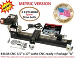 Sherline 4410A-CNC 3.5 X 17 Metric Lathe Ready + Package 2 Drive Belts. Fixed Price $1190.58.