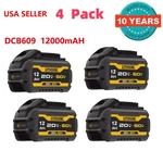 4 Pack DCB609 For Dewalt Flexvolt 20V/60V 12AH Max Li-ion Battery DCB208 DCB615. Fixed Price $149.76.