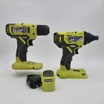 Ryobi One+ 18V Drill Impact Driver Cordless Tool Set With Charger No Battery. Fixed Price $49.99.