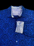 Robert Graham Shirt 2XL Men's Button Up Ls Blue Black Floral Classic Fit. Fixed Price $83.30.