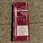 Vintage Craftsman 4 Pc Carbide-tipped Lathe Turning Tools No 9-3629 Original Box. Fixed Price $39.99.
