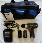 Porter Cable PCL120DD Cordless Drill With Charger Batteries And Tool Bag. Fixed Price $79.99.